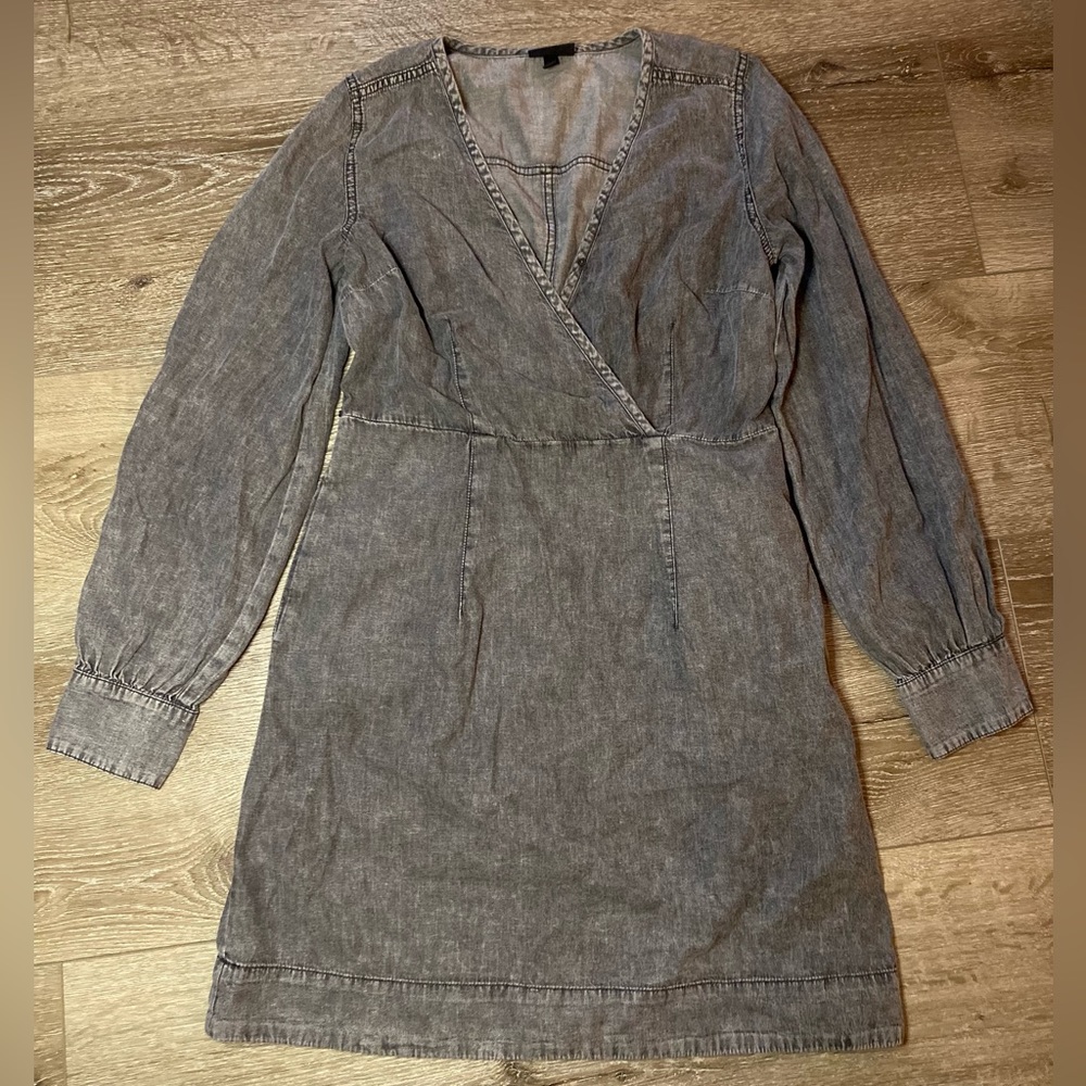 Long Sleeve Gray Dress